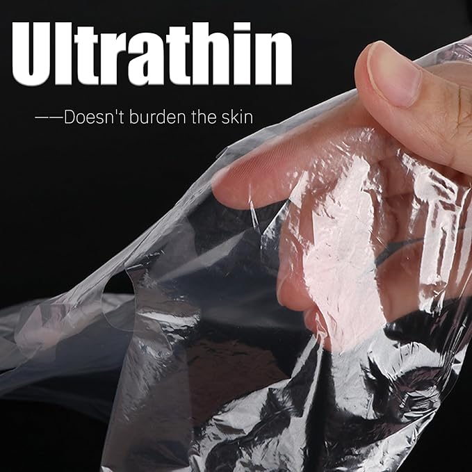 100Pcs Facial Plastic Mask Oil Facial Mask Paper Disposable Facial Sheet Mask Facial Skincare DIY Wet Compress Moisture Special Ultra-Thin Film for Spa Beauty Salon Elitzia