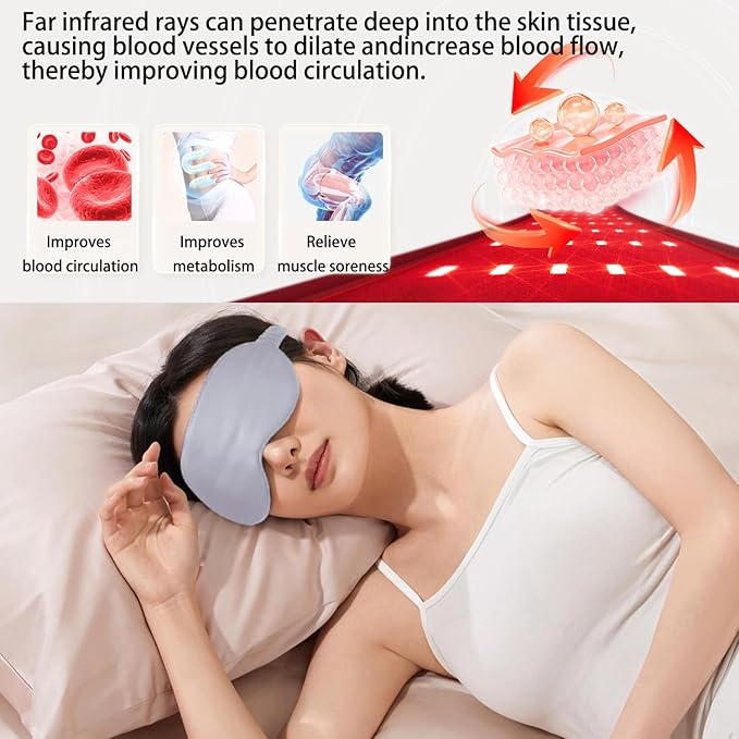 Heated Eye Mask for Dry Eyes,FSA HSA Eligible,Syndrome, MGD, Blepharitis, Stye Eye Treatment,Warm Compress for Eyes, Cool Eye Masks for Dark Circles and Puffiness,Soothe Eye Discomfort.(Grey)