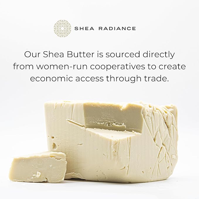 Shea Radiance P.U.R.E Raw Shea Butter | 100% Natural & Unrefined Body Butter | Soothes, Softens, & Increases Collagen | Long Lasting Moisture | Moisturizer for Sensitive Skin | Apricot Oil (5oz)