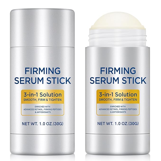 Advanced Retinol Firming Serum Stick,Anti Aging Neck Firming Cream,3-in-1 Smooth,Tighten and Firm Face,Neck & Jawline, Reduces Wrinkles,Nourishing Anti Aging Repair Cream for All Skin Types