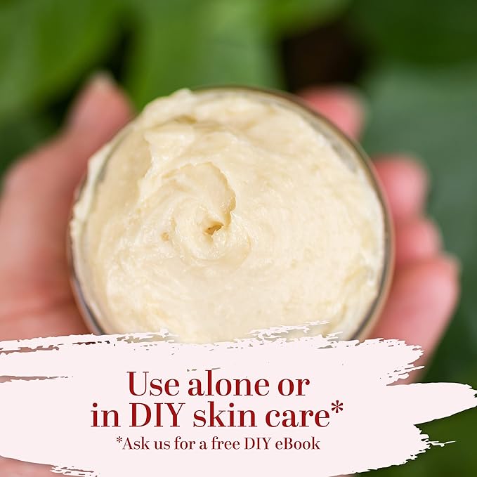 Better Shea Butter Yellow Shea Butter | Raw, Unrefined, Pure | Use for Hair, Soap Making, DIY Lotions | 8 oz block