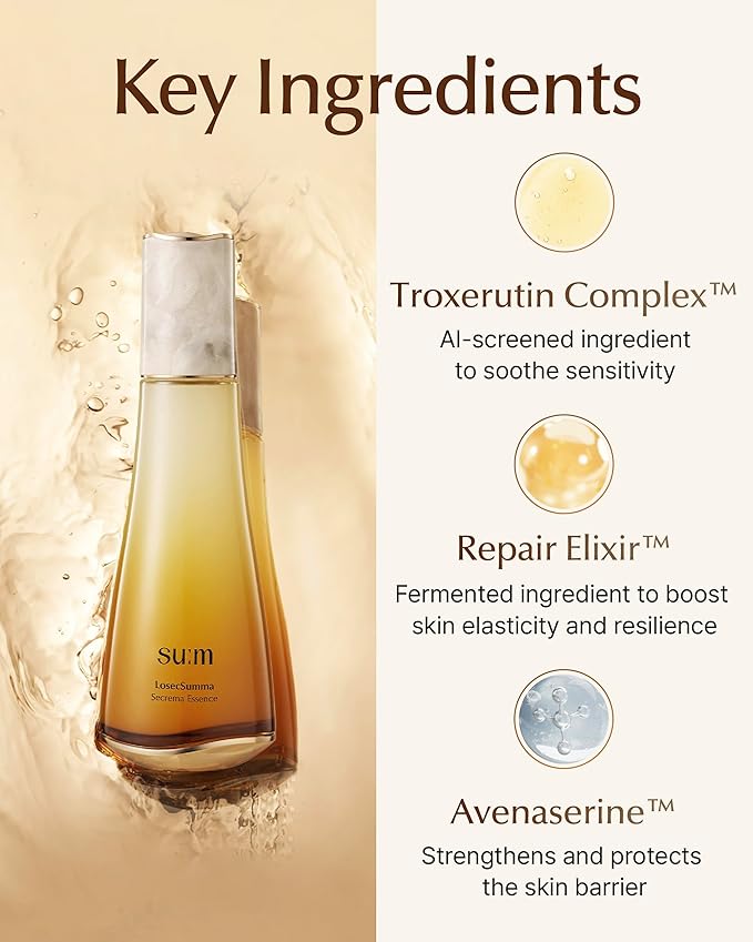 SU:M LOSECSUMMA Essence Duo Set (4 fl oz) - Advanced Anti-Aging Skincare. Infused with Troxerutin Complex™, Repair Elixir™, Avenaserine™ and Fermentation Technology