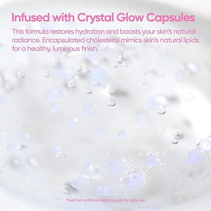 BANILA CO Dear Hydration Crystal Glow Essence | Dermatologist Tested | Crystal Capsule Serum with Pink Cactus & Hyaluronic Acid for Hydrating and Radiant Skin (50ml / 1.69 fl oz)