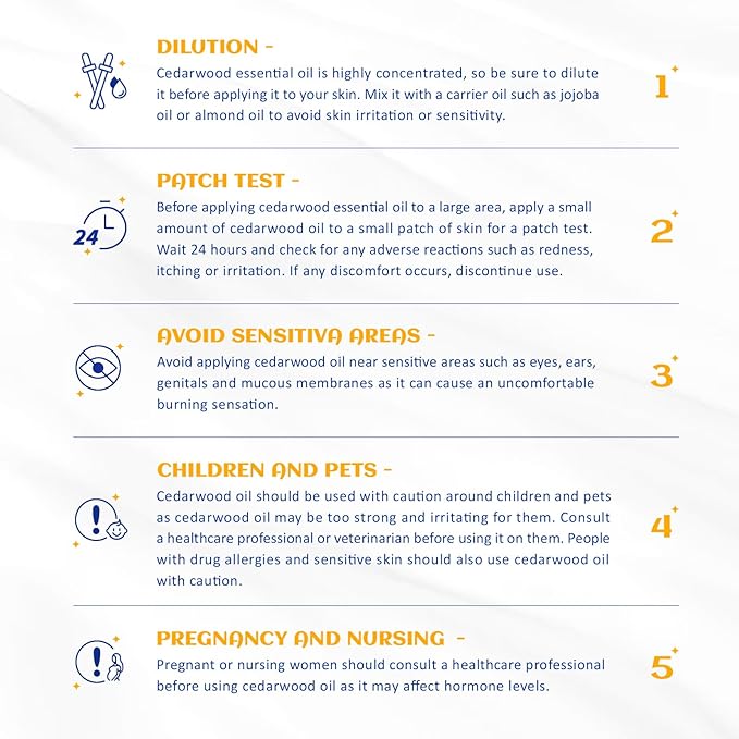 HIQILI 1 Fl Oz Cedarwood Essential Oil, Pure Natural Cedarwood Oil for Hair, Diffuser, Aromatherapy - 30ML