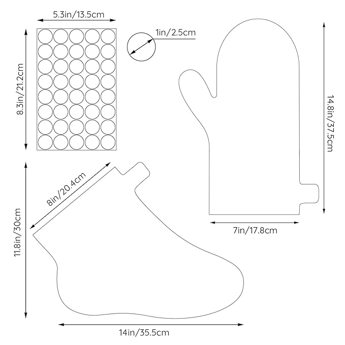 Segbeauty Extra Large Paraffin Wax Liners, 200pcs Plastic Paraffin Wax Mitts Booties Bags for Moisturizing, Paraffin Baths Gloves for Hand, Pedicure Sock Covers for Feet Hot Wax treat-ment