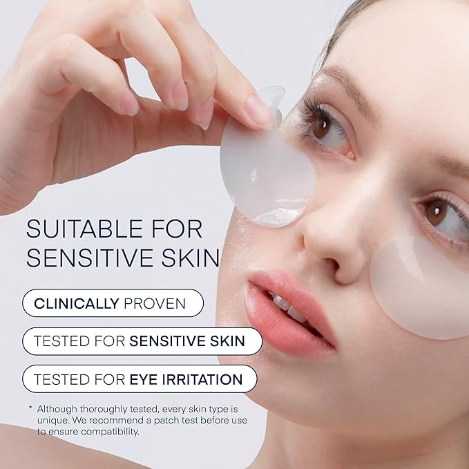 Under Eye Patches for Dark Circles: Puffiness & Eye Bag Treatment Gel Mask with Caffeine Hyaluronic Acid Niacinamide - Undereye Brightening Hydrating Anti-Wrinkle & Cooling - Korean Skincare, 30 Pairs