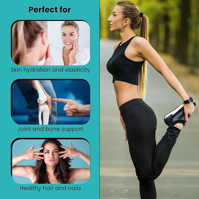 Hyaluronic Acid Supplements - 250mg Pure Hyaluronic Acid with Vitamin C & Biotin - Hyaluronic Acid Capsules for Skin, Hair & Joint Support - 240 Capsules