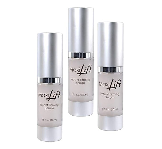 MaxiLift Serum, Instant Face Lift Cream, Skin Serum for Face & Instant Eye Lift, Smooth & Firm Loose Sagging Skin, Fine Lines & Wrinkles Within 2 Minutes, 0.5 Fl Oz (Set of 3)