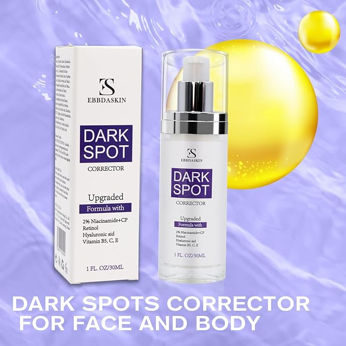 [Upgraded] Dark Spot Remover for Face, Dark Spot Correcting Glow Serum with Niacinamide Retinol and Vitamin C, Rapid Skin Brown Spot Remover, Sun Spot Age Spot Corrector for Daily Skincare 1FL,OZ/30ML