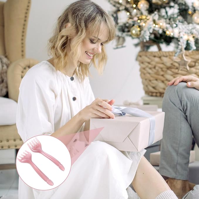 2PCS Head Scalp Massagers, Resin Hair Growth Scalp Combs Handheld Five Claw Massage Tool, Portable Face Body Head Scratcher, Meridians Massager Manual Gua Sha Hair Brush for Women Men