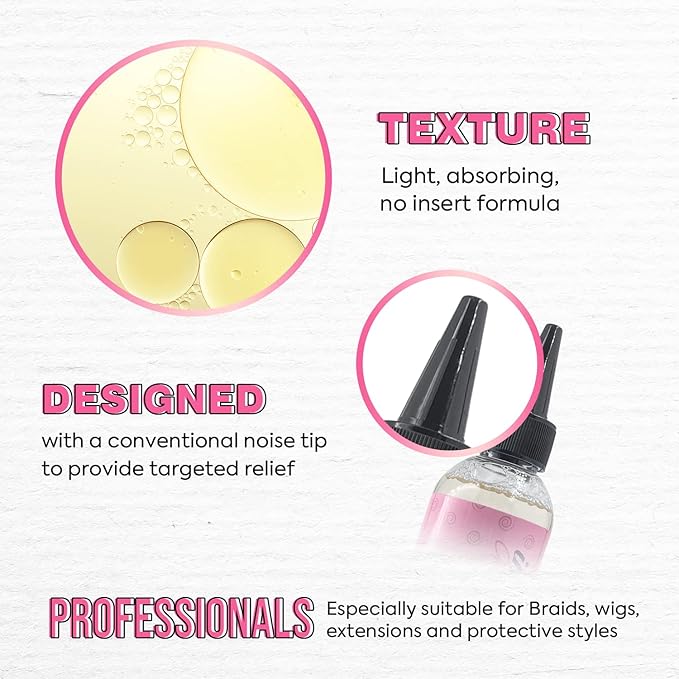 immetee Scalp hair oil, scalp treatment for dry itchy scalp, Scalp Care Anti-Itch for Natural and Curly Hair, 190Ml/6.42Fl Oz