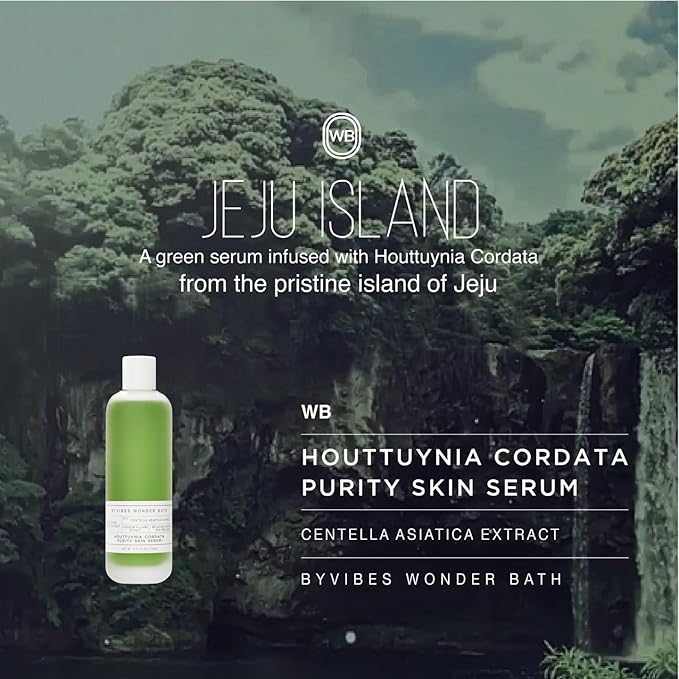 Houttuynia Cordata Purity Skin Serum - Hydrating & Soothing Heartleaf Face Serum with Centella Asiatica, Korean Skin care for All and Sensetive Skin, 4.73 Fl Oz (140ml)
