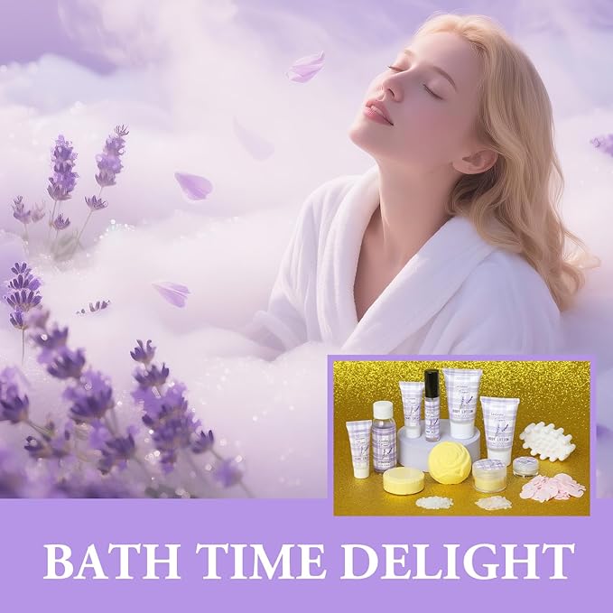 Beauty Advent Calendar 24 Days of Holiday Advent Calendar for Women, Mom, Wife, Her Holiday Gift,Pamper Kit- Unique Lavender Spa Gifts Basket Set Self-Care Spa Set – Body Care Skin Care