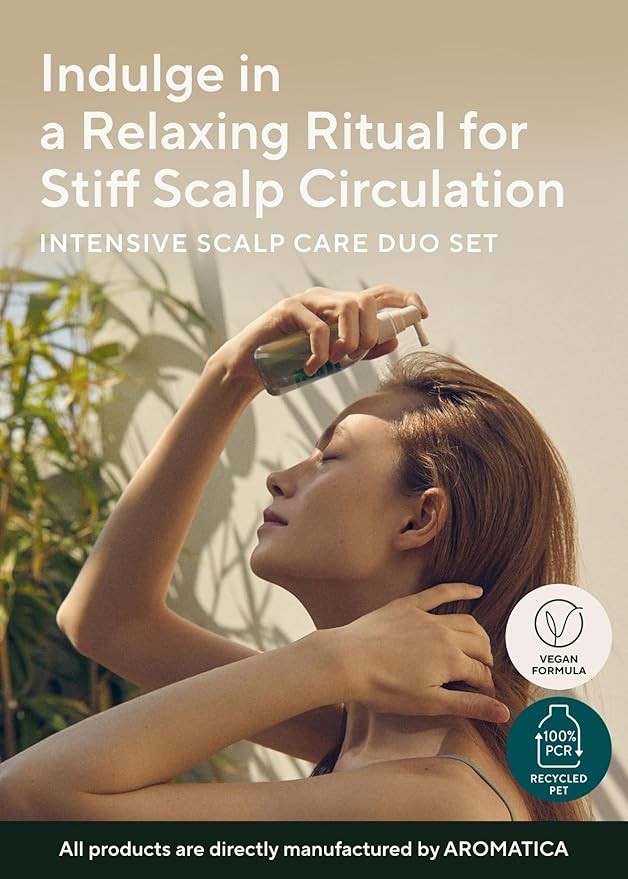 AROMATICA Rosemary Root Enhancer & Wooden Scalp Massager Set - Hair Scalp Massager with Rosemary Water Scalp Serum for Hair Growth, Hair care for women, Mothers day gifts