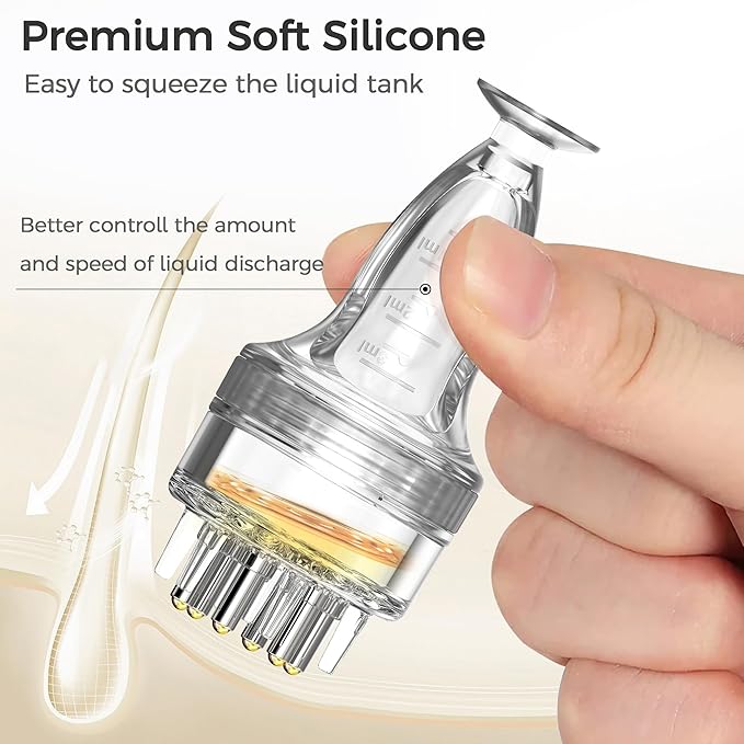 Minoxidil Applicator, Quick Efficient Apply No Messy Hair Serum Applicator Small Minoxidil Applicator Tool, Hair Applicator Bottle Minoxidil Brush Scalp Applicator Comb Dedicated to Minoxidil