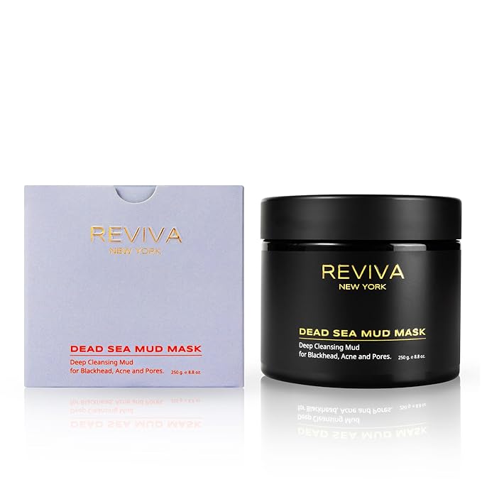 Dead Sea Mud Mask for Face and Body - Clay Mask for Blackhead Remover, Acne Treatment and Pore Minimizer - Organic Clay Mask for Men & Women - Deep Cleansing Recovery Mud Mask for Skincare