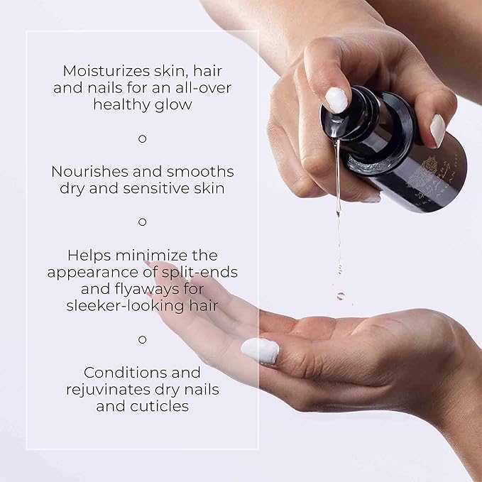 Moroccan Argan Face & Body Oil, Sourced in Morocco, Skin Moisturizer, Reduces Wrinkles, Vegan, Cruelty Free, Non-GMO, Fragrance & Chemical Free, 50 mL