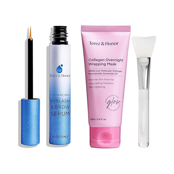 Advanced Eyelash Serum & Collagen Overnight Wrapping Peel-Off Mask