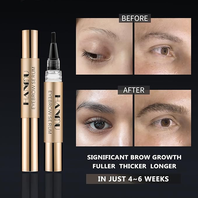 Eyebrow Growth Serum for Women & Men - Rapid Eyebrow Enhancer 4.5ml | Natural & Gentle Formula for Thicker Fuller Brows with Visible Results in 4-6 Weeks