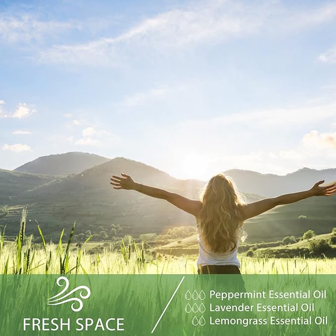 100ML Lemongrass Essential Oil, 3.38FL.OZ Essential Oils for Diffuser, Humidifier, Relax, Aromatherapy, Lemongrass Oil Scented Oils for Soap, Candle Making