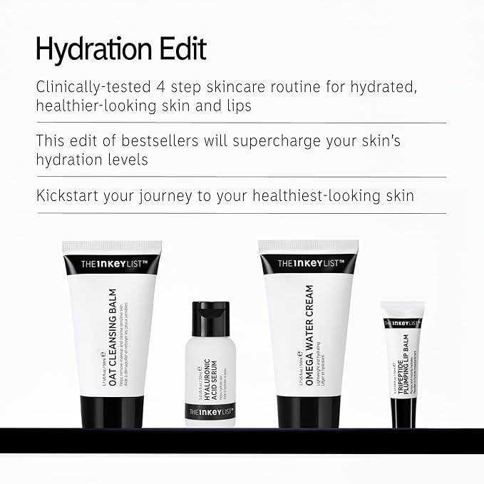 The INKEY List Hydration Edit Skincare Set, Hydrating Skin Care, Combats Dry Skin, Vegan Friendly, Suitable For All Skin Types
