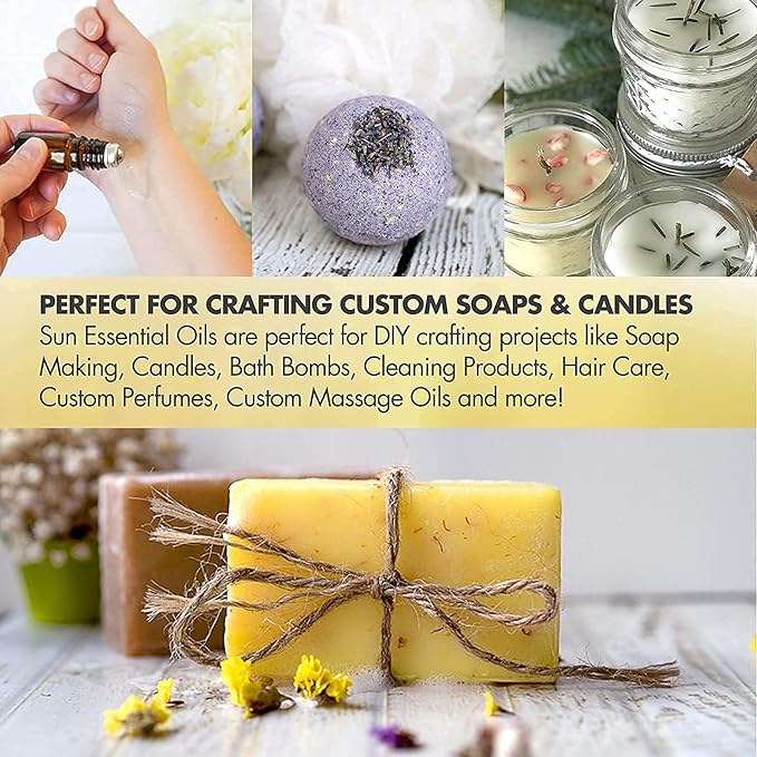 Sun Essential Oils - 4 oz Myhrr Essential Oil for Diffuser, Skin, Face, Hair & Aromatherapy Massage, Fragrance for Candle, Soap, Lotion & Shampoo Making at Home