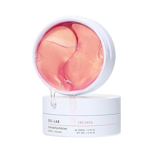 RENEW Collagen & Retinol Under Eye Gel Patches – Korean Hydrating Eye Mask for Fine Lines, Wrinkles, Firming, and Brightening Skin – 60 Gel Eye Patches