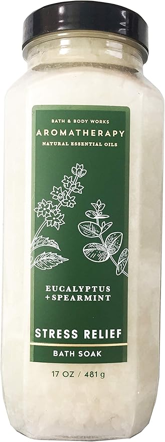 Bath & Body Works Bath & Body Works Aromatherapy Stress Relief Eucalyptus Spearmint 17.0 Oz Bath Soak, 17.0 Oz