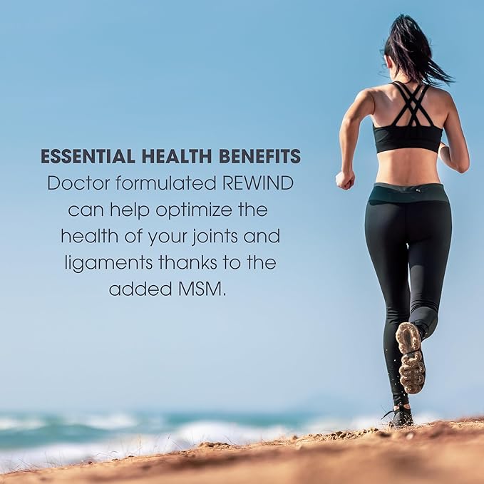 Consult Health Rewind Cellular Rejuvenation Elixir Powder Drink Mix - Lycopene, Polyphenols, Collagen & MSM -Collagen & Elastin Support for Joints, Skin, Hair and Nails - Berry Flavor - 30 Servings