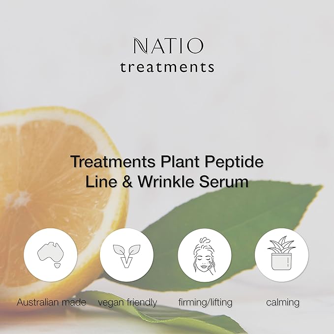 Plant Peptide Line and Wrinkle Serum, 1 oz - Anti Aging Serum - Rejuvenating Face Serum - Daily Serum for Face to Revitalize Skin Texture