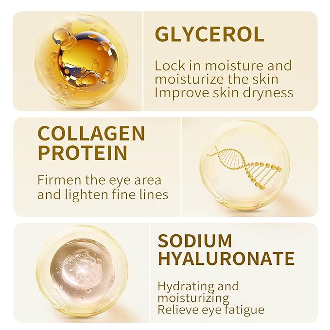30 Pairs Under Eye Patches, 24k Gold Under Eye Mask For Puffy Eyes,Dark Circles,Bags, Nourishing Collagen Under Eye Gel Pads,Reduces Wrinkles,Revitalises and Refreshes Your Skin