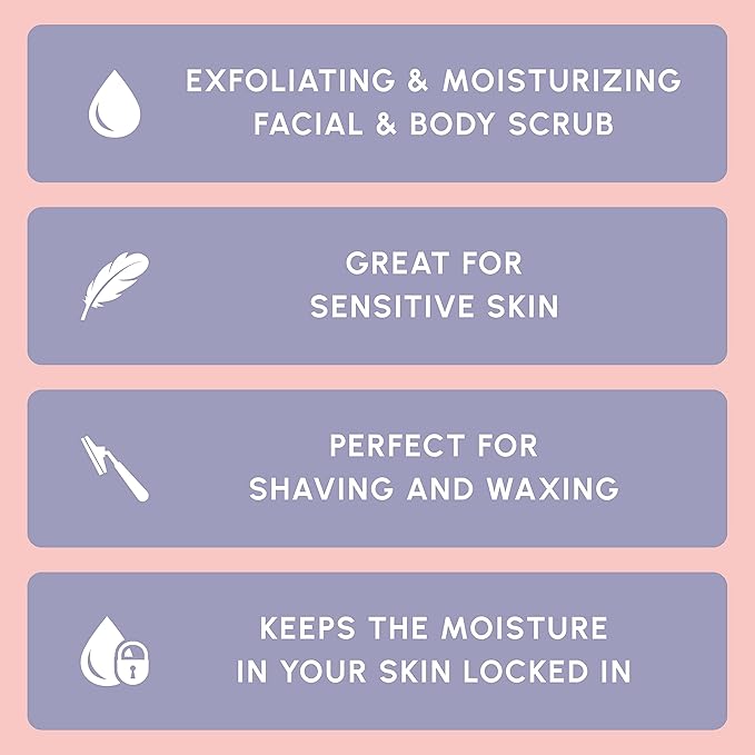 Brooklyn Botany Dead Sea Salt and Lavender Body Scrub - Moisturizing and Exfoliating Body, Face, Hand, Foot Scrub - Fights Fine Lines, Wrinkles - Great Gifts for Women & Men - 10.5 oz