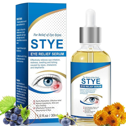 Stye Eye Treatment, Natural Stye Relief Serum for Styes, Chalazions and Blepharitis, Quickly Relieves Eye Irritation and Restores Healthier Skin