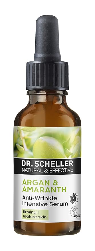 Argan Oil & Amaranth Anti-Wrinkle Intensive Serum for Firming and Demanding Skin Dr. Scheller Skin Care 1 oz Liquid