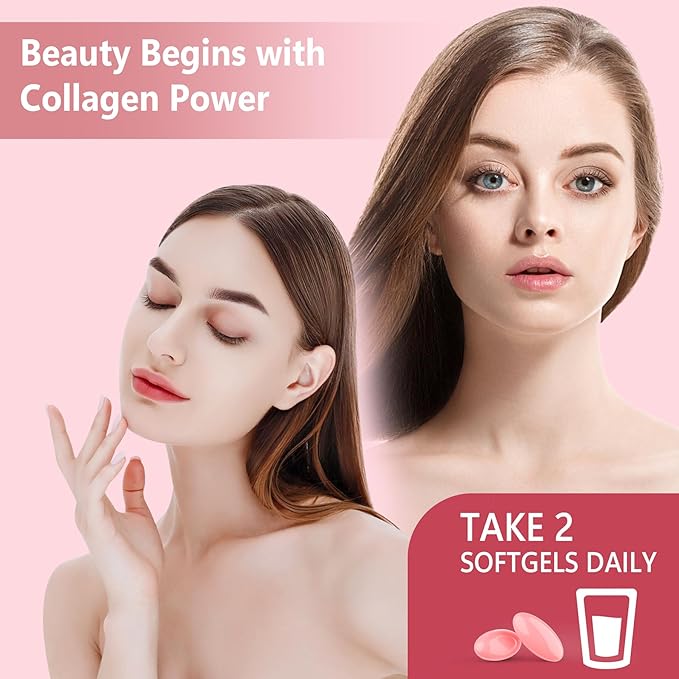 Hydrolyzed Collagen Peptides Pills for Women 2000mg Liposomal Form Type I, II, III, V, X for Optimal Absorption, Multi Collagen Softgels, Collagen Supplements with Hair, Skin & Nails Vitamins 120 Cts