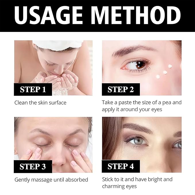 West Month Firming Eye Cream, Moisturizing Hydrating Eye Cream Area Anti Aging Fine Lines for Dark Circles, Crow's Feet, Moisturizing Skin, Reduces Eye Bags