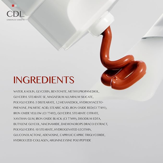 Red Mud Deep Pore Cleansing Facial Wash Off Mask for Impurities Sebum, For Senstive Skin, Soothing & Cooling Effect, Exforliating Dead Skin Cells, Korean Skin Care, 2.7 oz