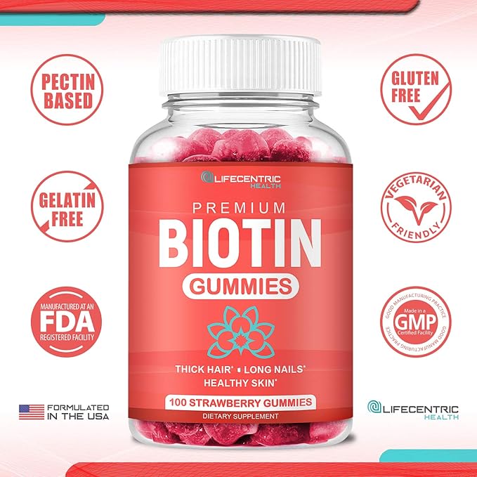 Biotin & Turmeric Vegan Gummies Combo | Max Strength Hair Growth, Skin Health, and Overall Wellness | 10000mcg Biotin & 95% Standardized Turmeric Curcumin | Natural, Non-GMO and Gluten-Free Supplement