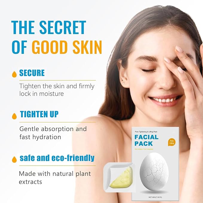 2025 New Zombie Facial Mask, New Zombie Mask Skin Care, Zombie Mask Facial, Hydrating Skincare Face Mask for Pore Tightening & Lifting Deep Cleaning Clay Mud with Brush (1 Box, 8ea)