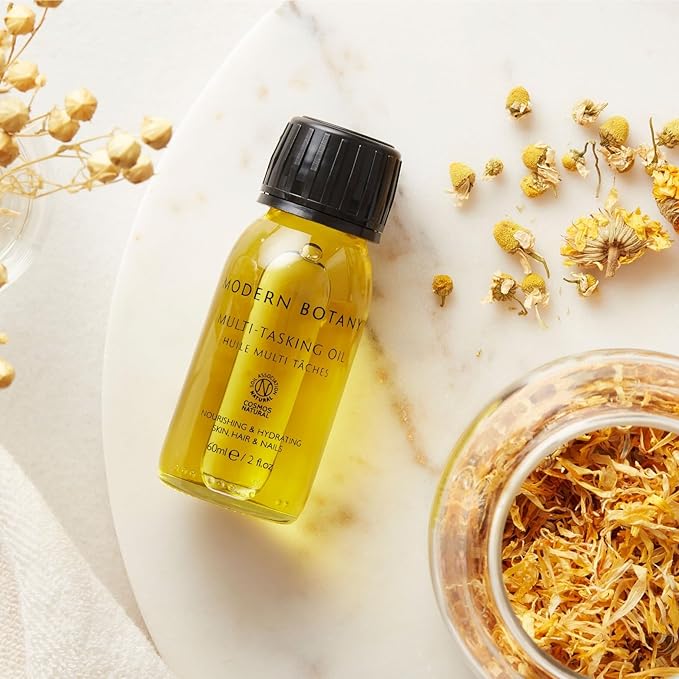 Multi-Tasking Oil | Hydrating & Moisturizing Oil for skin, hair & nails | Dermatologically Tested & Suitable for Sensitive Skin | Cosmos Natural 100% Natural Origin of Total