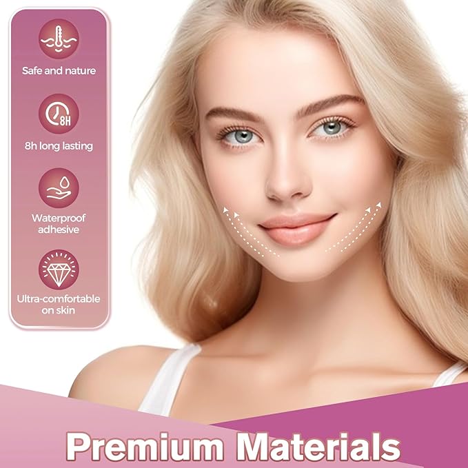 Face Tape Lifting Invisible, Face Lift Tape 140Pcs, Neck Tape Facelift Tape for Face Invisible Use Before Makeup, Facial Tape Face Lift for Lifting Sagging Skin Wrinkle Neck Double Chin Jowls Eyes