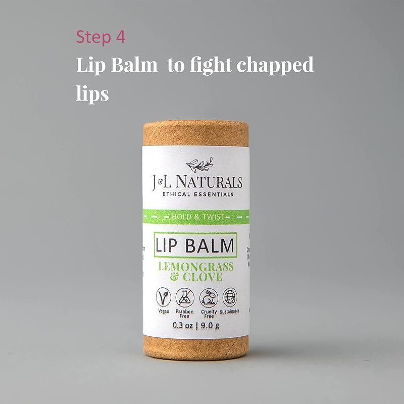 J&L Naturals Exceptional Skin Regimen Kit With Cleansing Bar, Face Salve, Konjac Sponge, Lip Balm | For Oily and Combination Skin | Zero Waste (Balance (oily, combination skin), Exceptional)