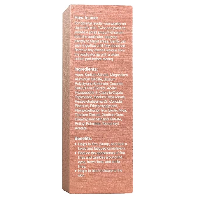 Bionyx Rhodium Wrinkle Syringe - Anti Aging Serum for Face - Hydrating Serum for All Skin Types - 0.53 Fl. Oz.