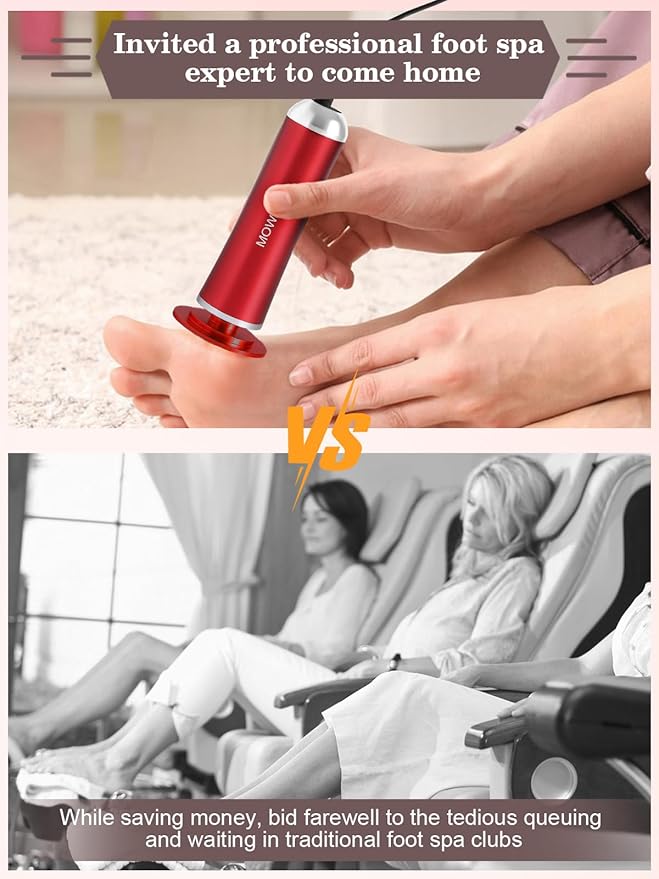 Electric Foot Callus Remover,Foot Scrubber & Callus Remover for Feet Foot Spa Pedicure Tool with 60 Grinding Discs Professional Electric Foot File Ideal for Nurses Teachers Workers