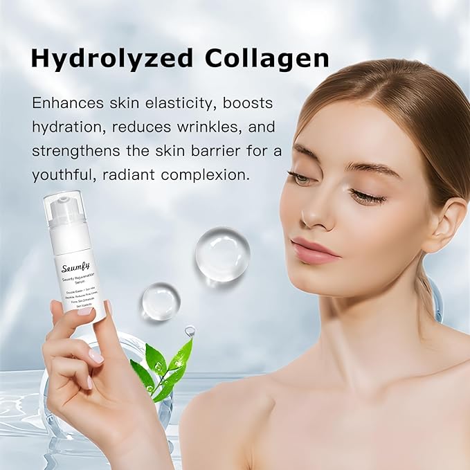 Power Repairing Serum,Anti Wrinkle Hydrating Serum for Face with Hydrolyzed Collagen for Dull Skin,Fine Lines All Skin Types,30ML/1.01 Fl.Oz