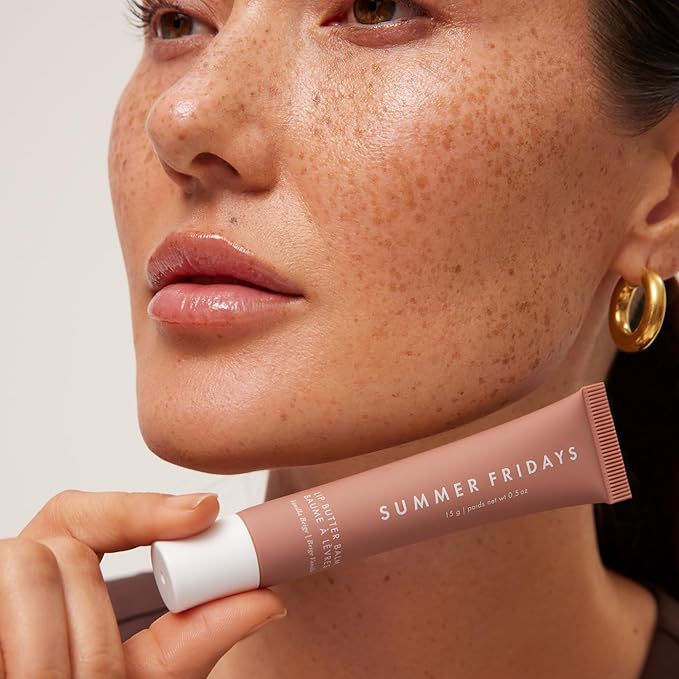 Summer Fridays Tinted Lip Butter Balm - Conditioning Vegan Lip Balm for Instant Moisture, Shine & Hydration - Softening & Soothing Skincare - Vanilla Beige (.5 Oz)