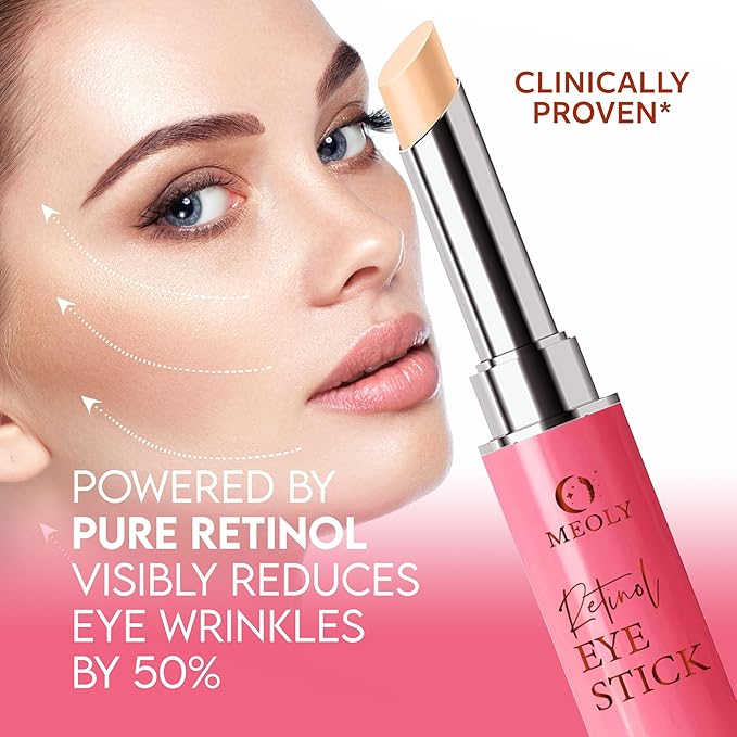 Instant Eye Bag Remover, Retinol Eye Cream for Dark Circles, Under Eye Brightener Stick, Under Eye Cream Anti Aging, Eye Cream for Wrinkles, Brightening Eye Cream for Puffiness and Bags
