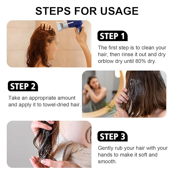 Avocado Hair Mask, 8.45 fl oz, with Avocado & Coconut Oil, for Hair Radiance &Damaged Hair Deep Conditioning