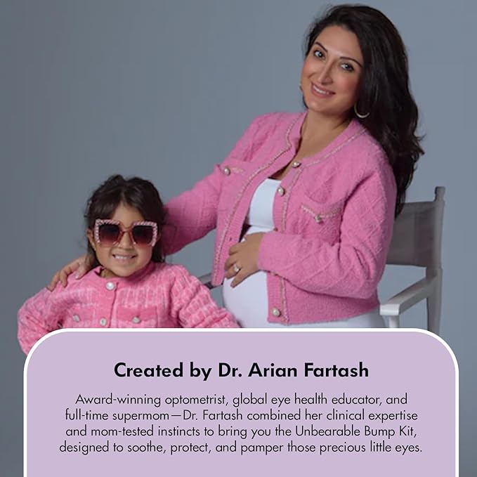 GlamBaby Eye Care - Unbearable Bump™ Kit - stye kit for kids - heat and cooling mask - cleansing spray for eyelid debris