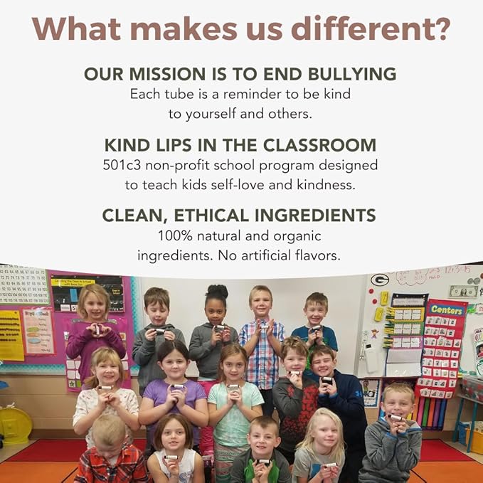 Kind Lips Variety Lip Balm Pack – 5 Flavors (Sweet Mint, Vanilla Lemon, Georgia Peach, Strawberry, Watermelon) – Natural Chapstick Alternative, Organic, Gluten & Grain Free, Made in USA